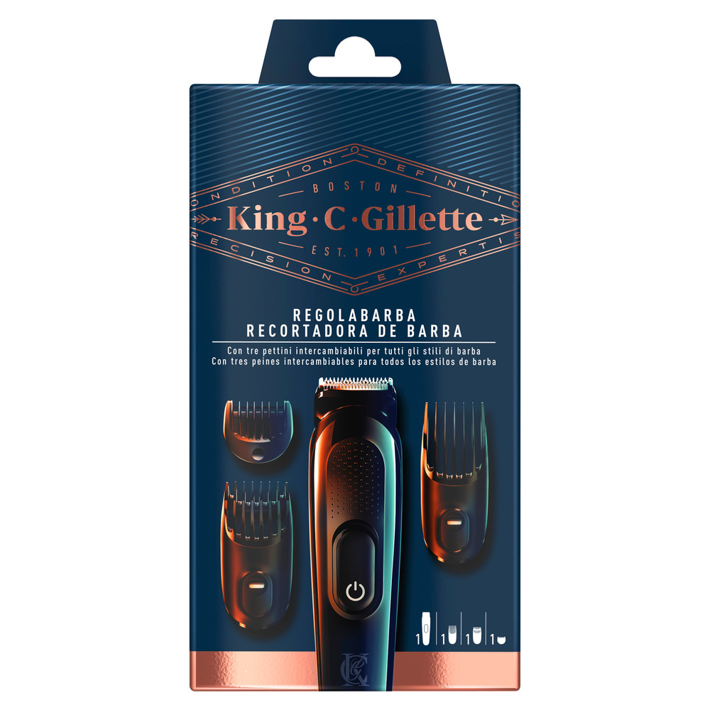 Regolabarba E Tagliacapelli Da Uomo Senza Fili King C. Gillette - Foto 1