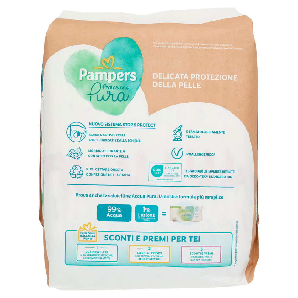 Pannolini Protezione Pura, Taglia 4 Maxi (7-18 Kg) Pampers - Foto 3