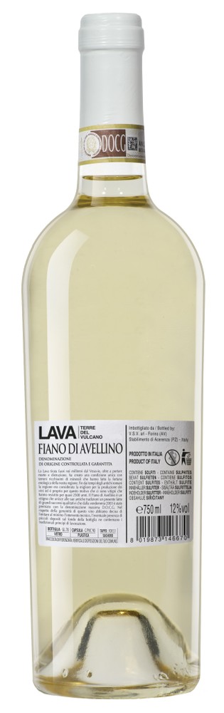 Vino Bianco Fiano D'avellino Docg Lava Terre Del Vulcano - Foto 2