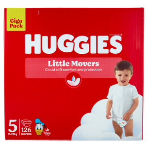 126 Pannolini Aperti Little Movers Gigapack Tg.5 Huggies - Foto 3