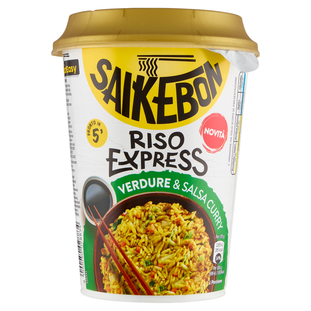 Riso Istantaneo Express Verdure E Salsa Curry Saikebon - Foto 3