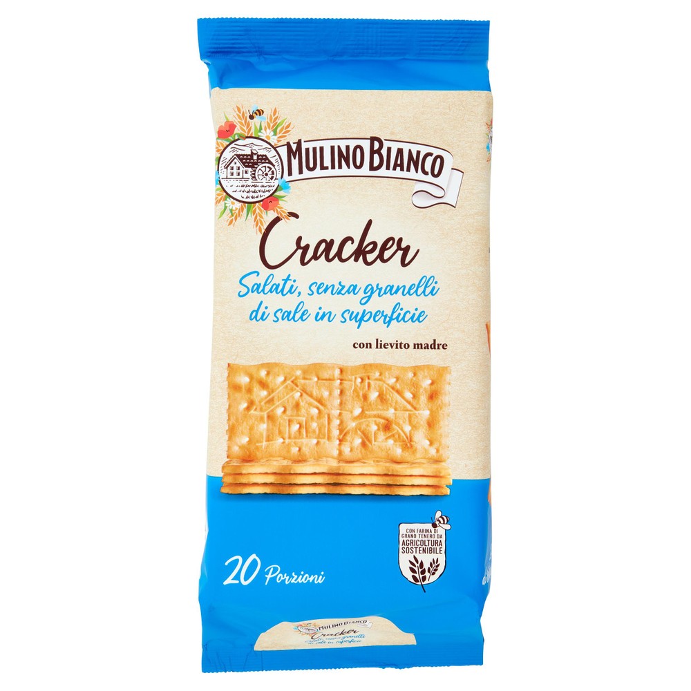 Cracker Senza Granelli Di Sale In Superficie Mulino Bianco