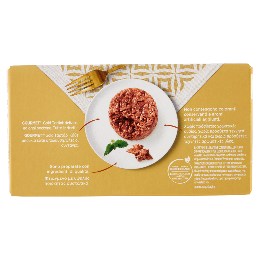 Alimento Umido Per Gatti Tortini Pesce Gourmet Gold - Foto 3
