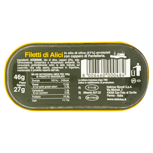 Filetti Di Alici In Olio Di Oliva Con Capperi Di Pantelleria Delicius - Foto 3