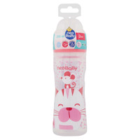 Biberon Plastica Decori Rosa Collo Largo Da 250 Ml 2m+ Biberon Plastica Decori Rosa Collo Largo Da 250 Ml 2m+