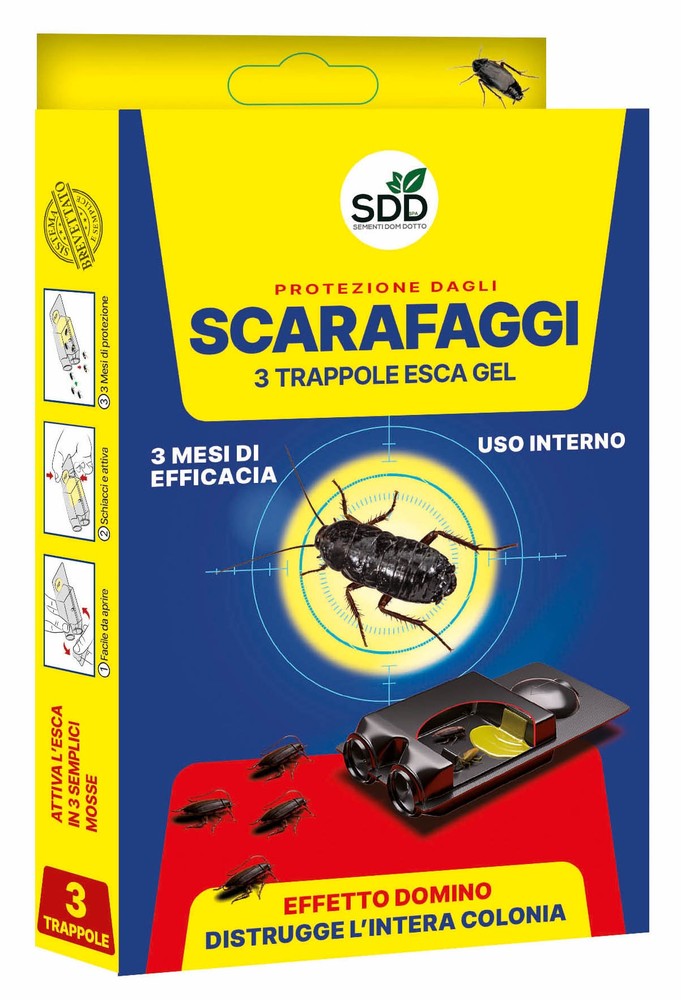 Sdd Esca Scarafaggi Trappole Gel Pz.3 - Foto 1