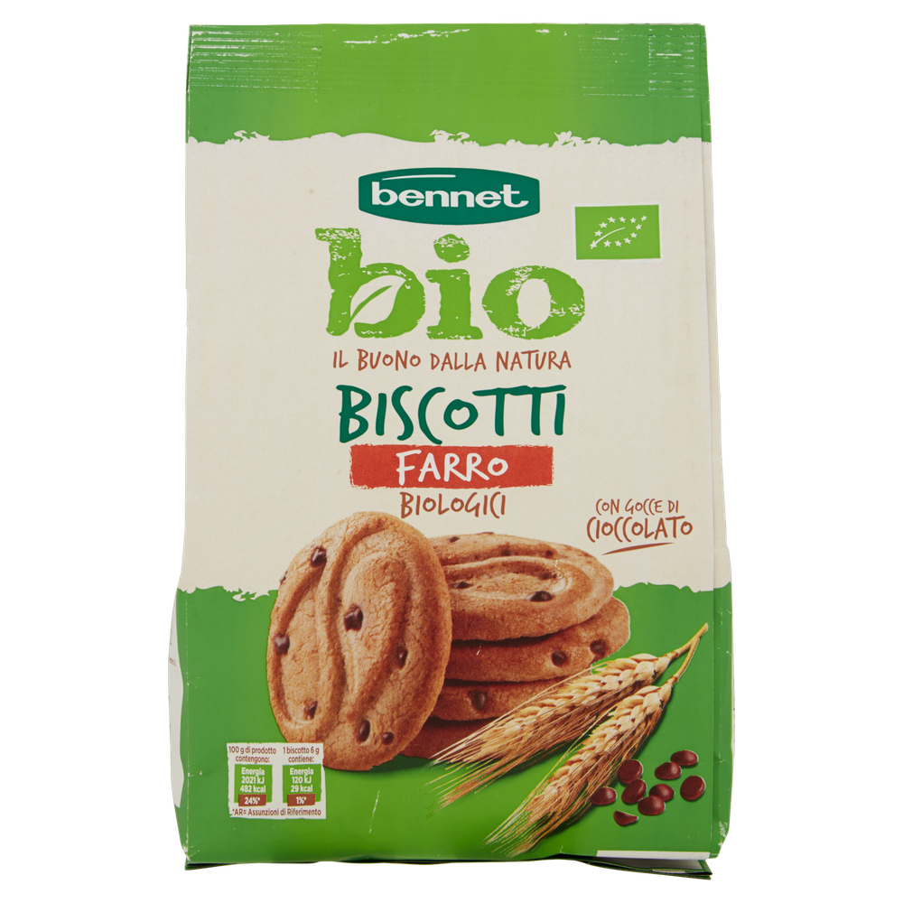 Biscotti Di Farro Biologico Con Gocce Di Cioccolato Bennet Bio - Foto 3