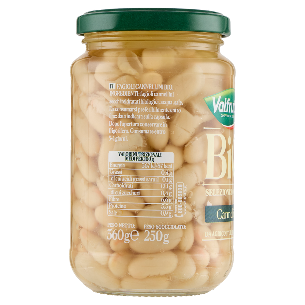 Fagioli Cannellini Biologici In Vetro Valfrutta - Foto 2