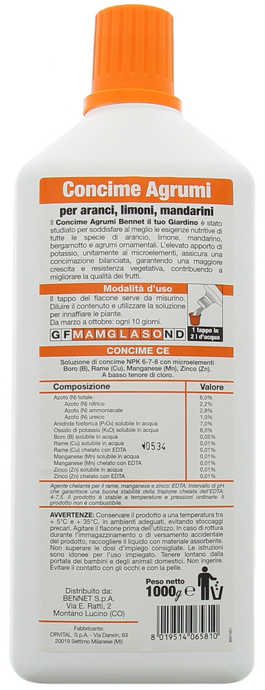 Concime Liquido Kg 1 Per Agrumi Bennet - Foto 3