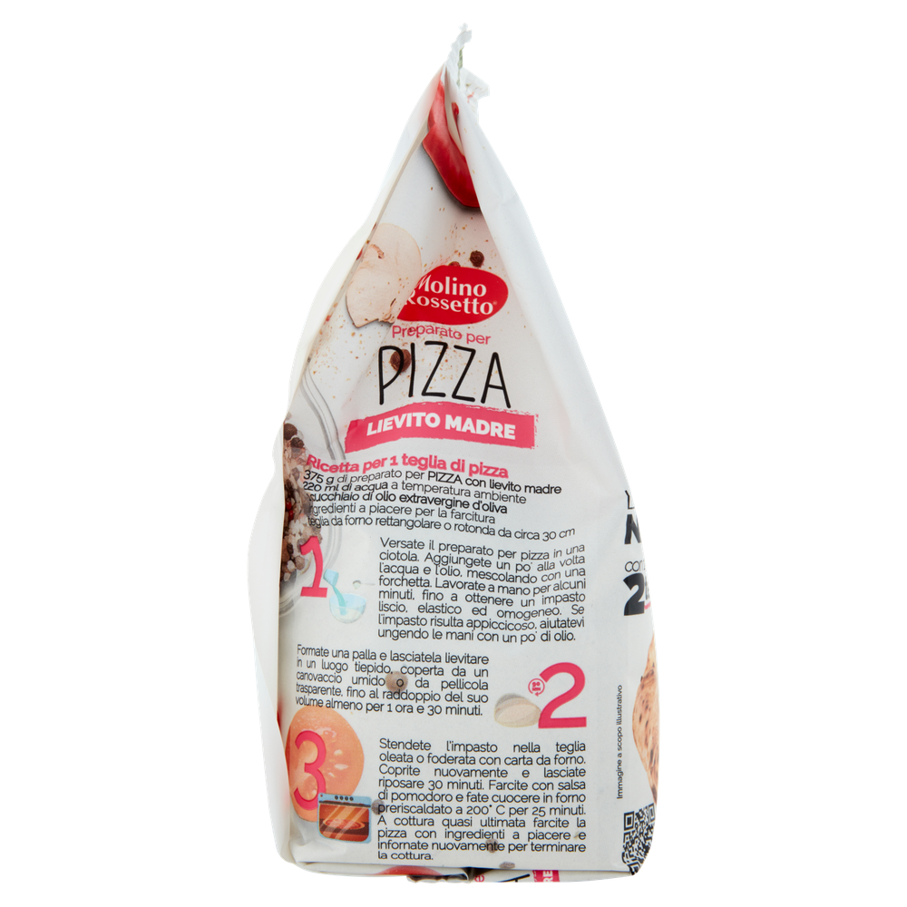 Preparato Per Pizza Con Lievito Madre E Di Birra Molino Rossetto - Foto 2