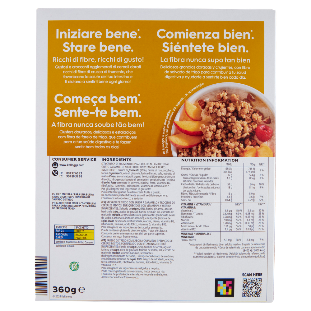 Cereali Special K Con Crusca Al Gusto Caramello E Vitamine Kellogg's - Foto 3