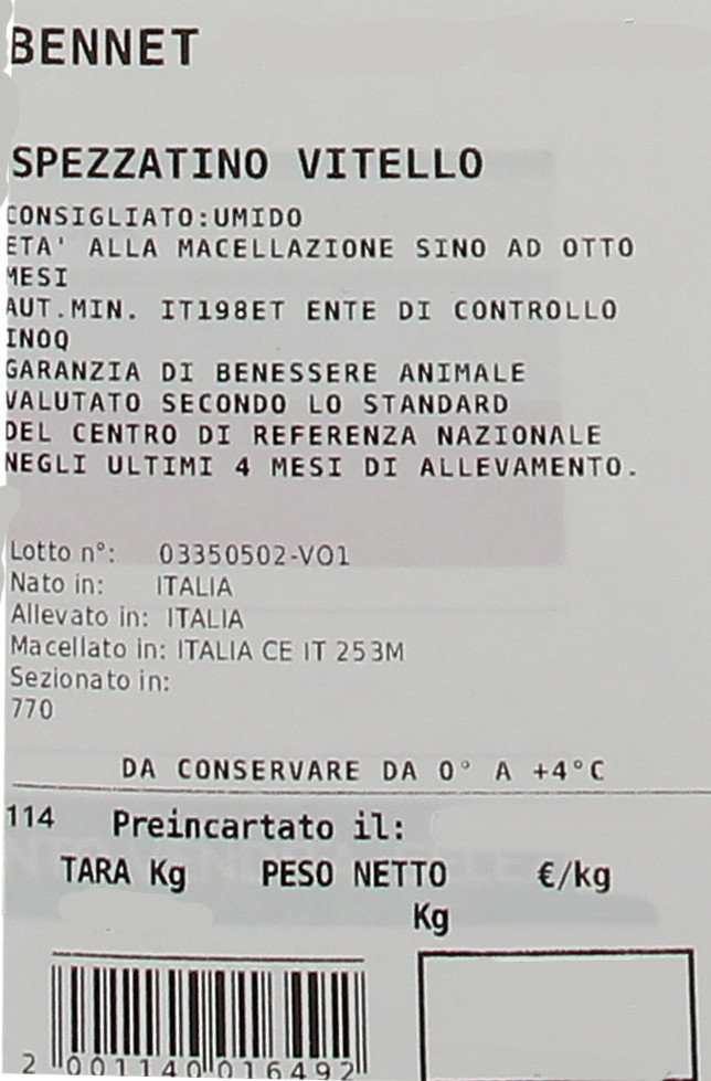 Spezzatino Di Vitello Filiera Valore Bennet - Foto 3