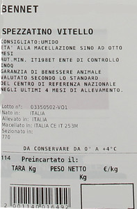 Spezzatino Di Vitello Filiera Valore Bennet - Foto 3