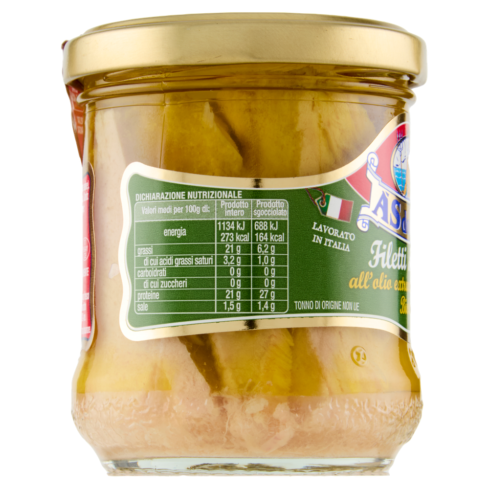 Filetto Di Tonno All'olio Extravergine Biologico Asdomar - Foto 2