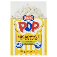 Popcorn Microwave Burro Pop Pata 3 Buste Da Gr.90