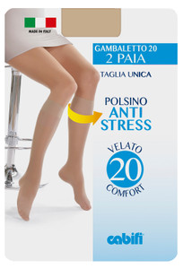 Gambaletti Donna Cabifi Velati Tg Unica Sabbia 20 Denari Conf Da 2 - Foto 1