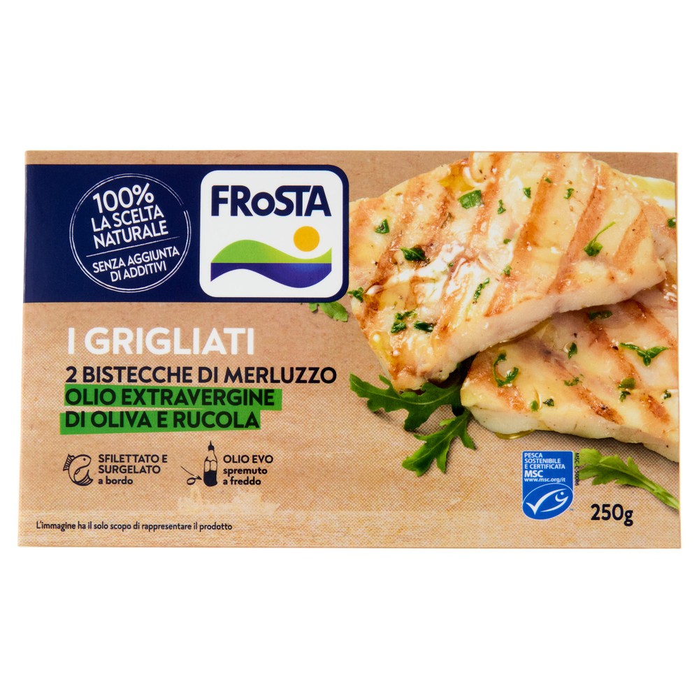 Bistecca Di Merluzzo Grigliata Alla Rucola - Foto 1