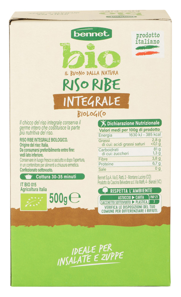 Riso Ribe Integrale Bennet Bio - Foto 3