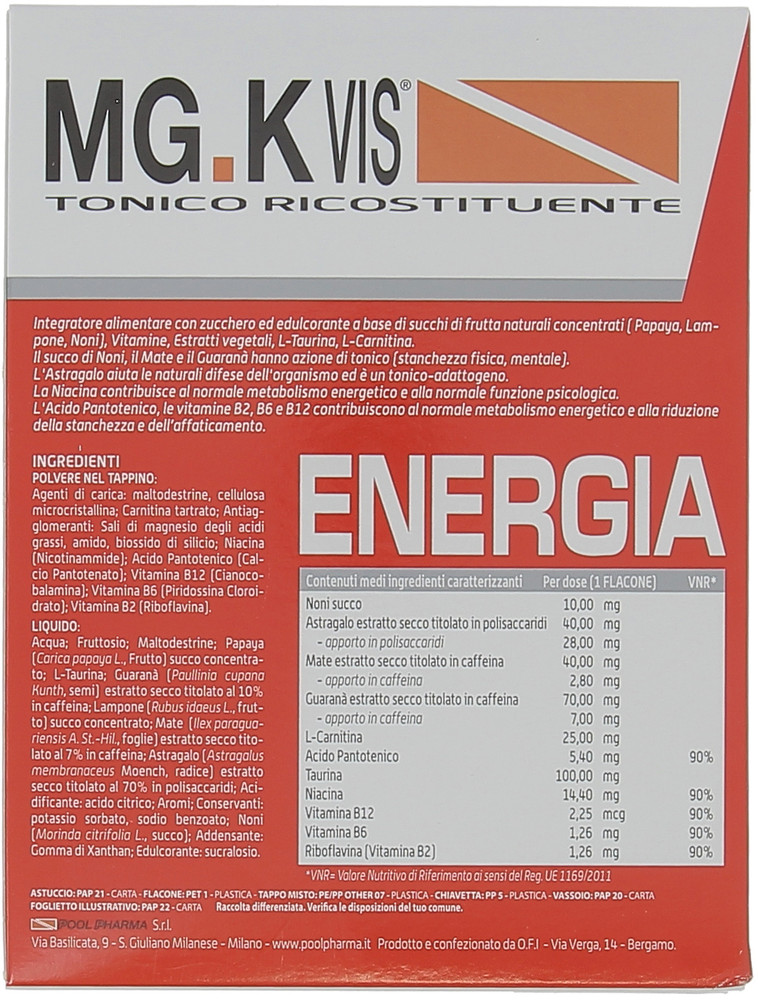 Mgk Vis Tonico Energia