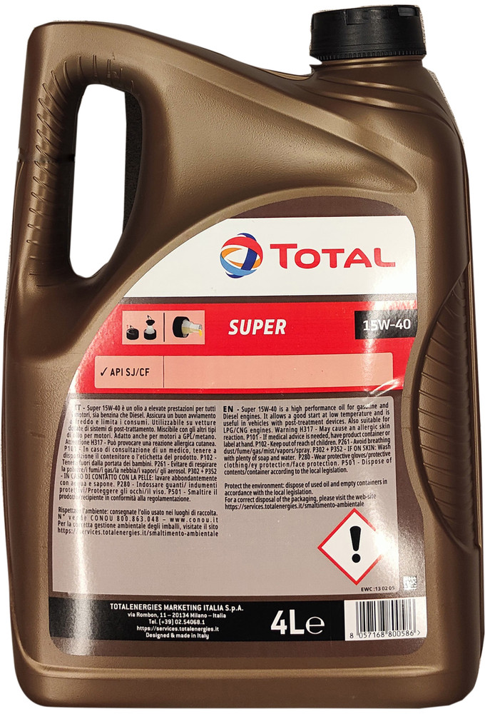 Olio Lubrificante Per Auto 15w40 4 L Super Total - Foto 2