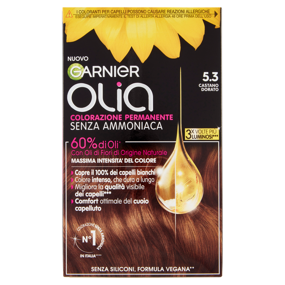 Colorazione Capelli 5.3 Castano Dorato Olia Garnier - Foto 1