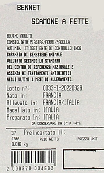 Polpa Di Scamone A Fette Filiera Valore Bennet - Foto 3