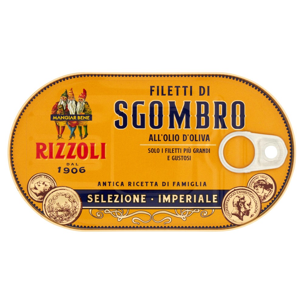 Filetti Di Sgombro All'olio D'oliva Selezione Imperiale Rizzoli - Foto 1