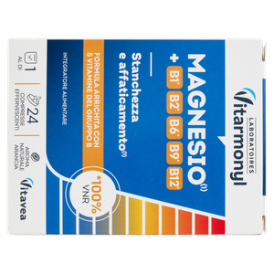 Magnesio+vitamine B1,B2,B6 Vitarmonyl 24 Compresse - Foto 3