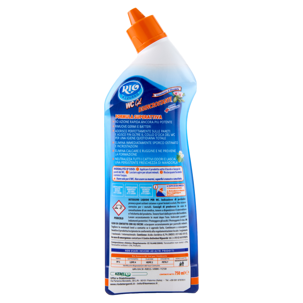 Pulitore Wc Disincrostante In Gel Rio Azzurro - Foto 3