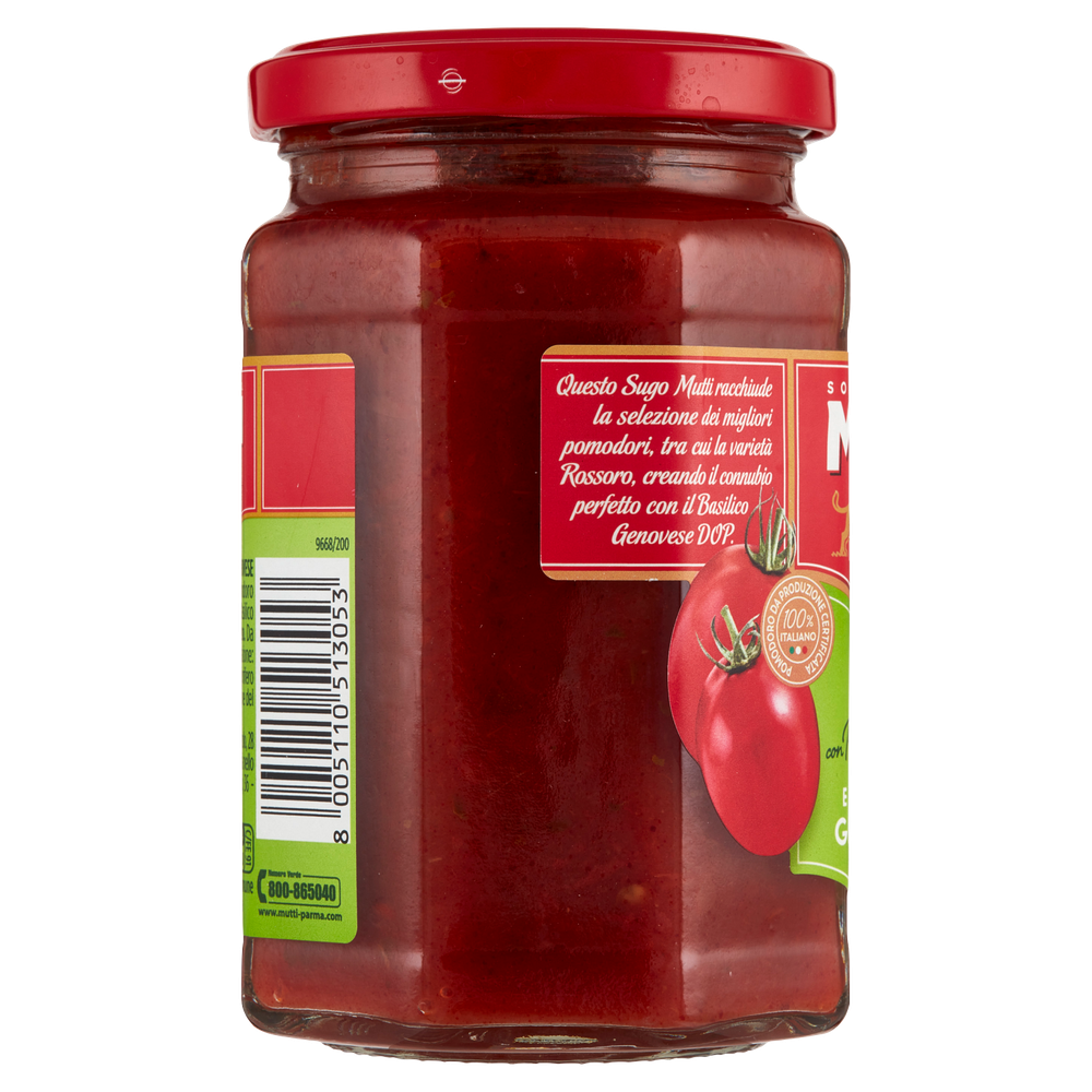 Sugo Con Pomodoro Rossoro E Basilico Genovese Dop Mutti - Foto 2