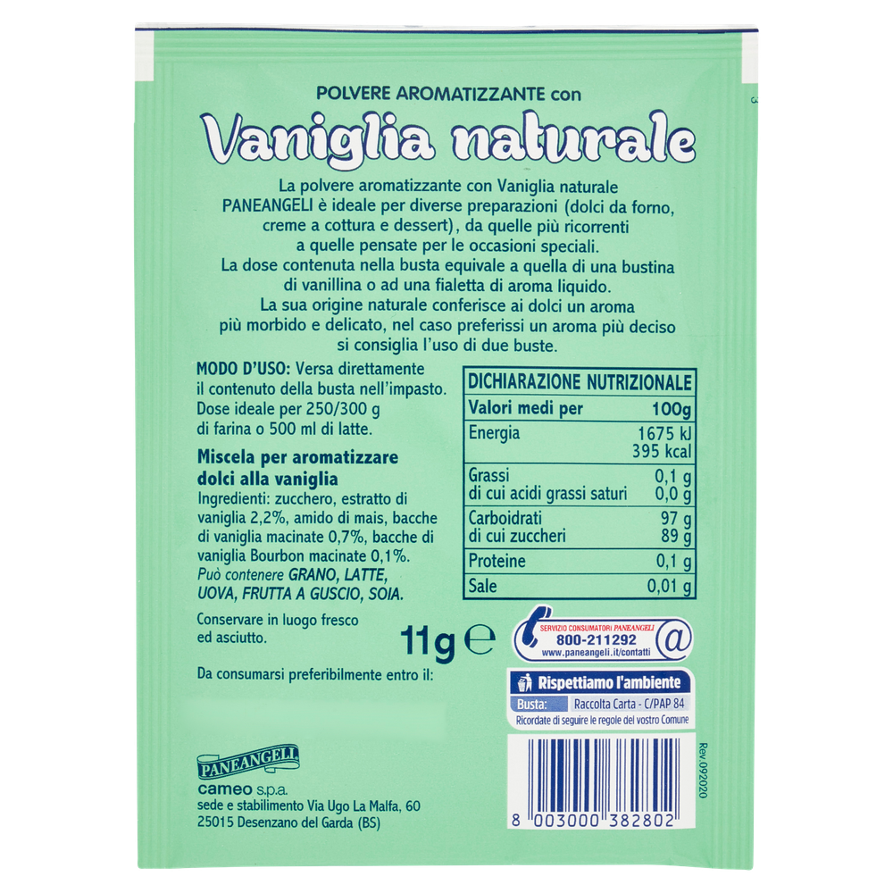 Polvere Aromatizzante Per Dolci Alla Vaniglia Naturale Paneangeli - Foto 3