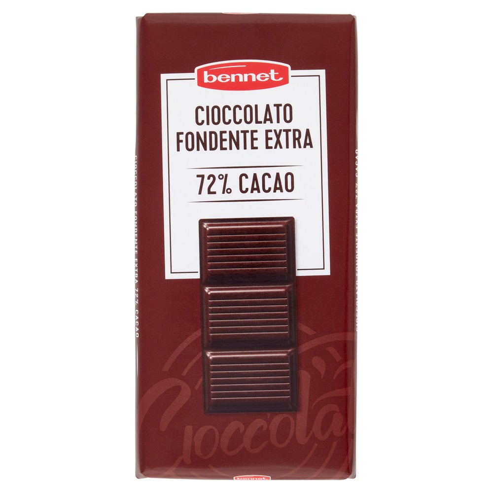 Tavoletta Cioccolato Fondente 72% Bennet