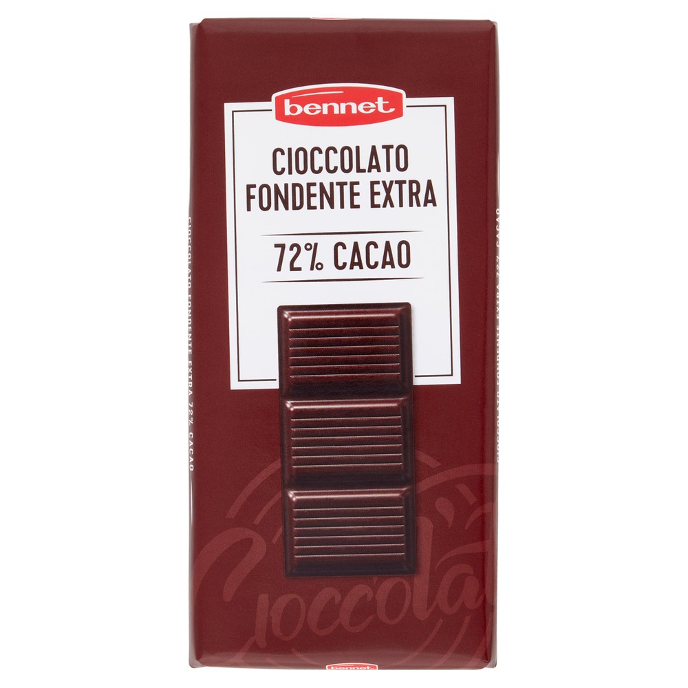 Tavoletta Di Cioccolato Fondente Extra 72% Di Cacao Bennet - Foto 1