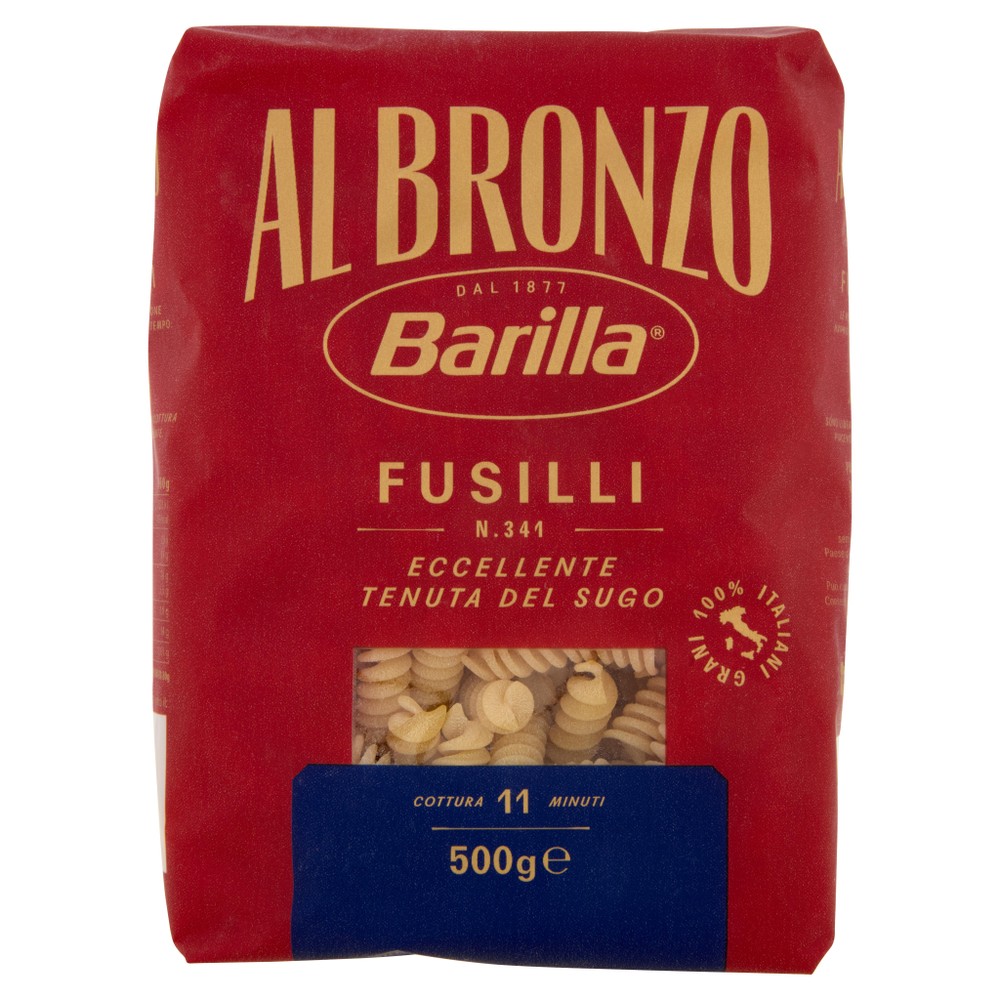 Pasta Fusilli N.341 Al Bronzo Barilla - Foto 1