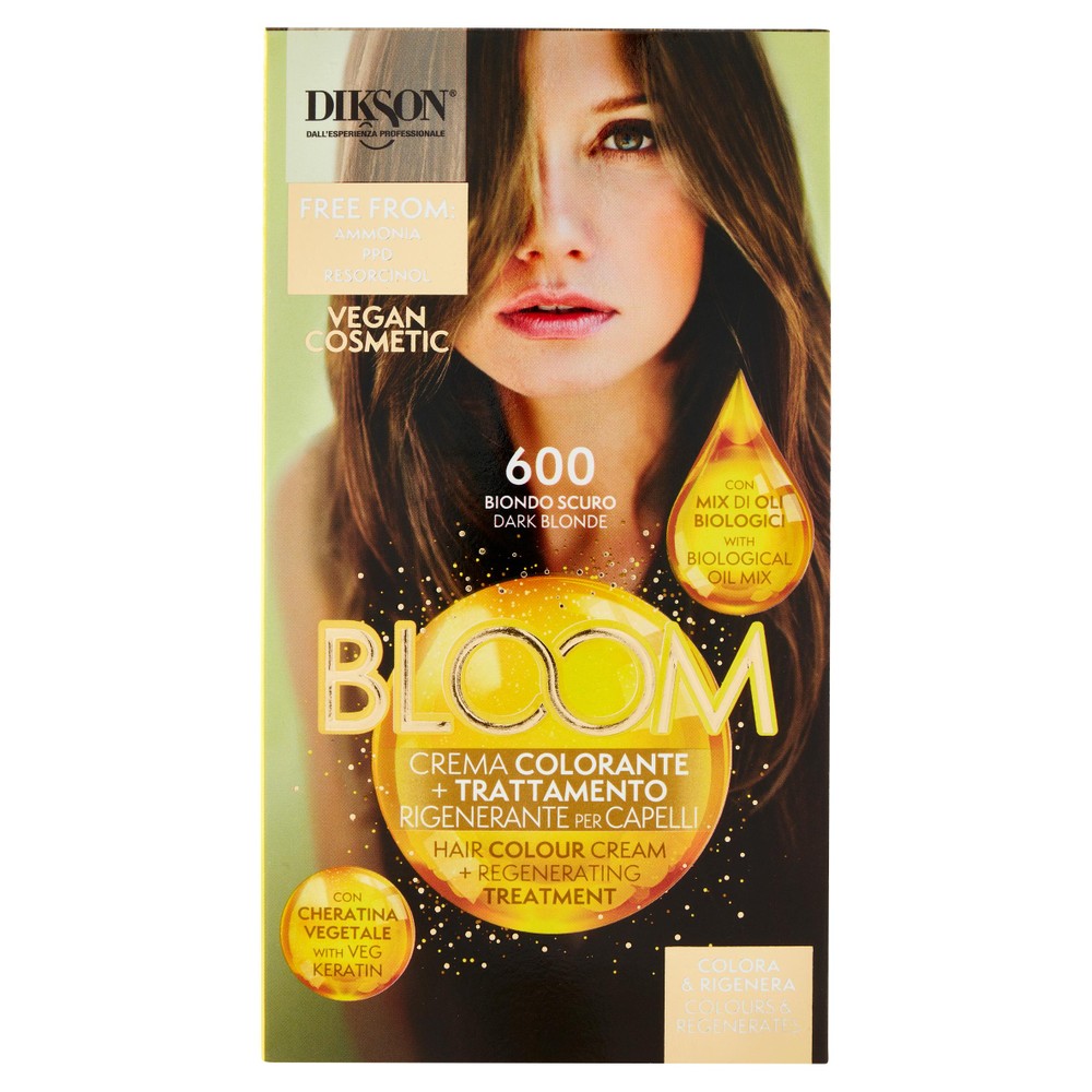 Colorazione Per Capelli 600 Biondo Scuro Bloom Dikson - Foto 1