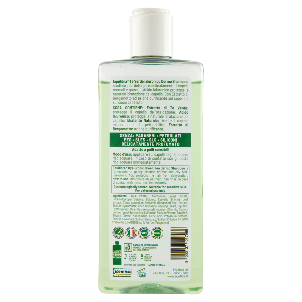 Shampoo Te' Verde Ialuronico Equilibra - Foto 3
