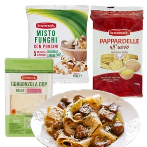 Pappardelle all'Uovo con Zola e Funghi - Foto 1