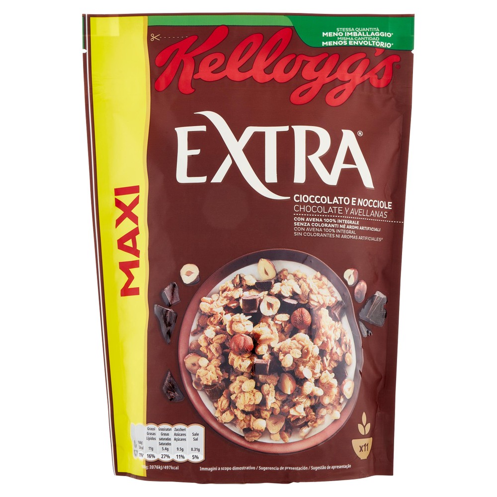 Cereali Extra Con Avena Croccante, Cioccolato E Nocciole Kellogg's - Foto 1