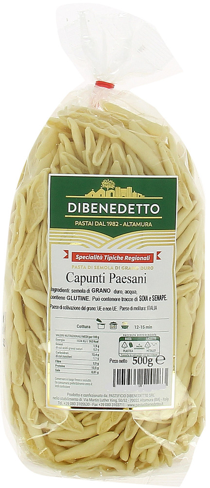 Pasta Capunti Paesani Dibenendetto - Foto 1
