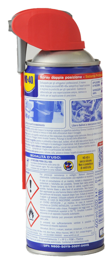 Spray Multifunzione Wd40 400 Ml Con Valvola - Foto 2