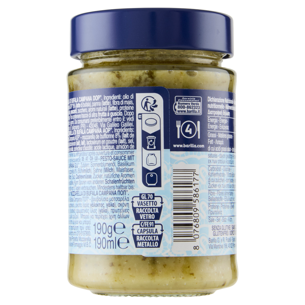 Pesto Basilico E Mozzarella Di Bufala Barilla - Foto 3