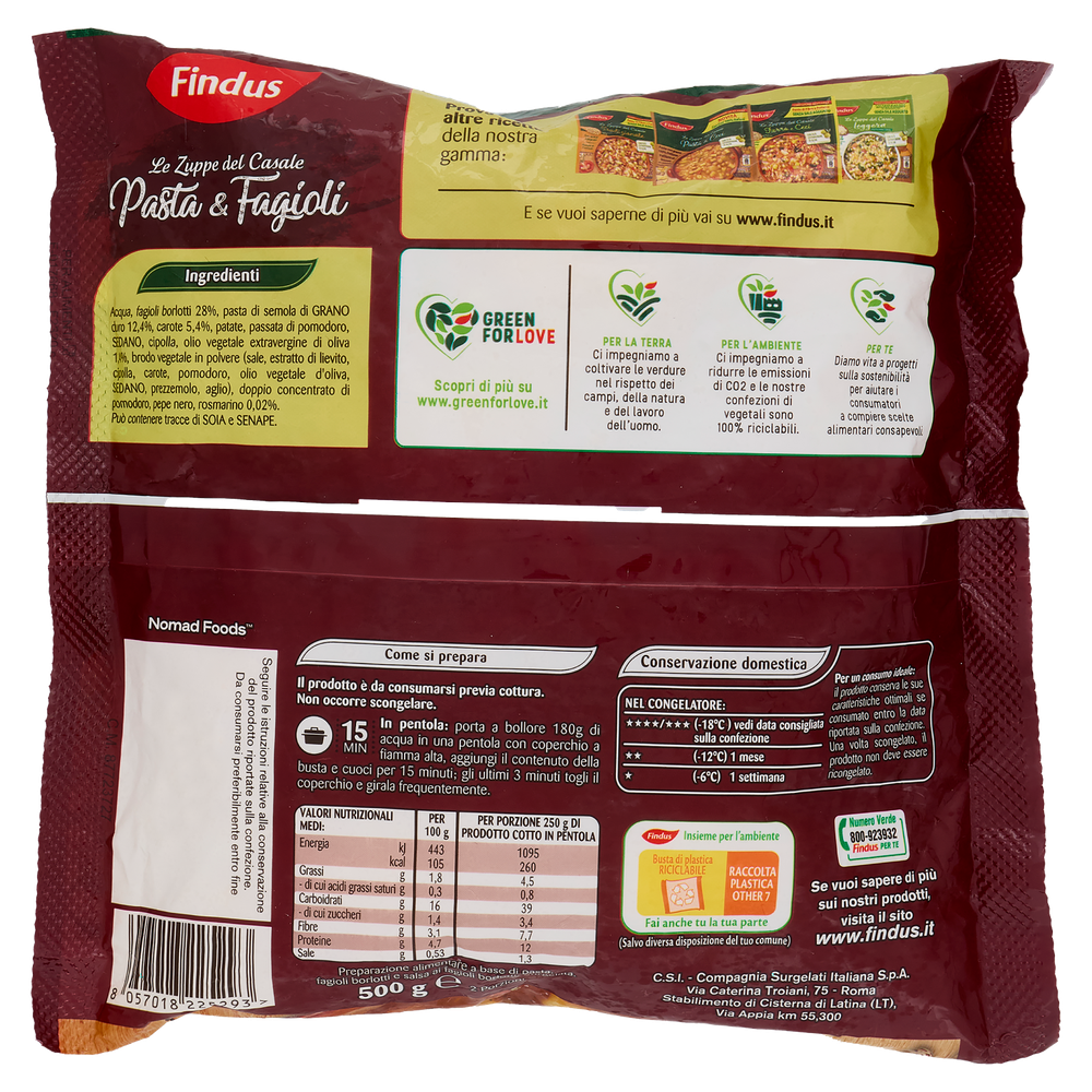 Zuppa Del Casale Pasta E Fagioli Findus - Foto 3