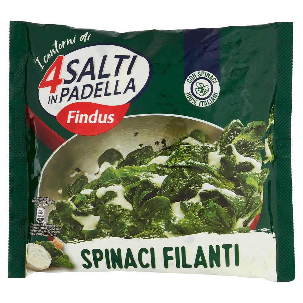 Spinaci Filanti 100% Italiani 4 Salti In Padella Findus - Foto 1