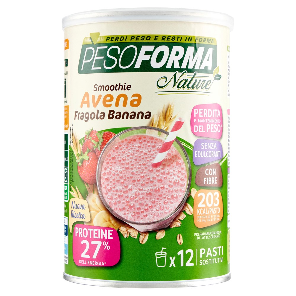 Nature Smoothie Fragola Banana Pesoforma 12 Pasti Sostitutivi - Foto 1