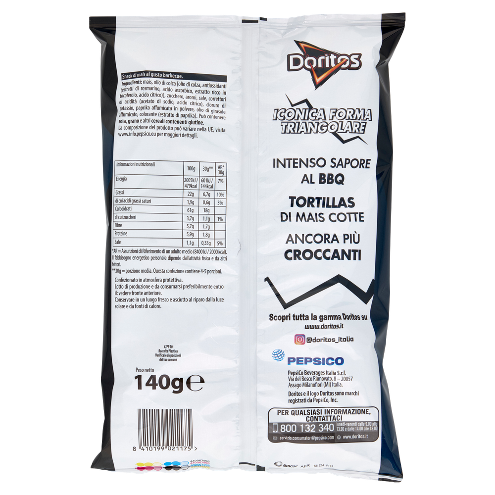 Patatine Tortilla Di Mais Bbq Al Gusto Barbecue Doritos - Foto 3