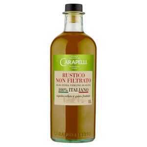 Olio Extra Vergine D'oliva 100% Italiano Rustico Non Filtrato Carapell - Foto 1