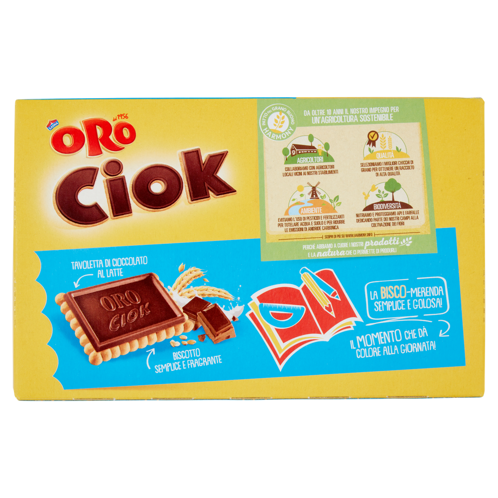 Biscotti Oro Ciok Con Cioccolato Al Latte 10x25g Oro Saiwa - Foto 3