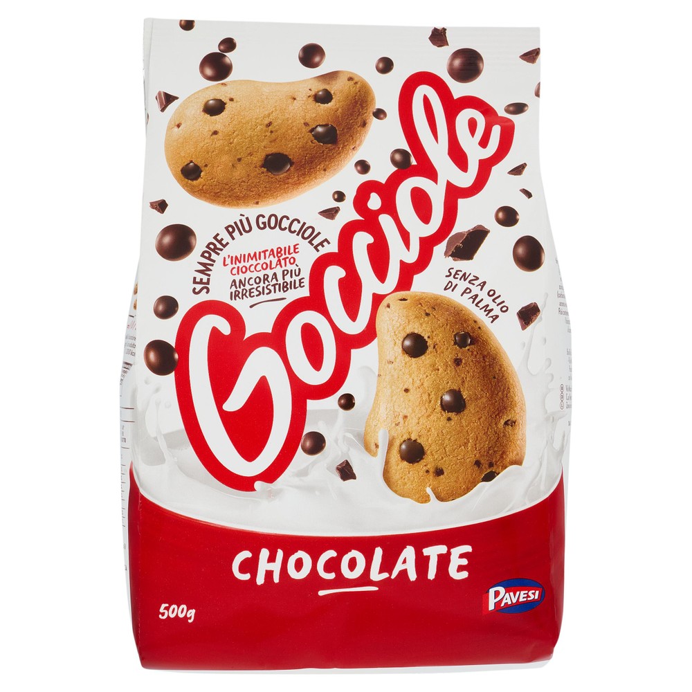 Biscotti Gocciole Chocolate Con Gocce Di Cioccolato Pavesi - Foto 1