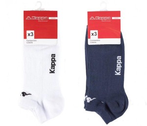 Calze Sneaker Uinisex 39/41 Bianco O Blu Conf Da 3 Kappa - Foto 1