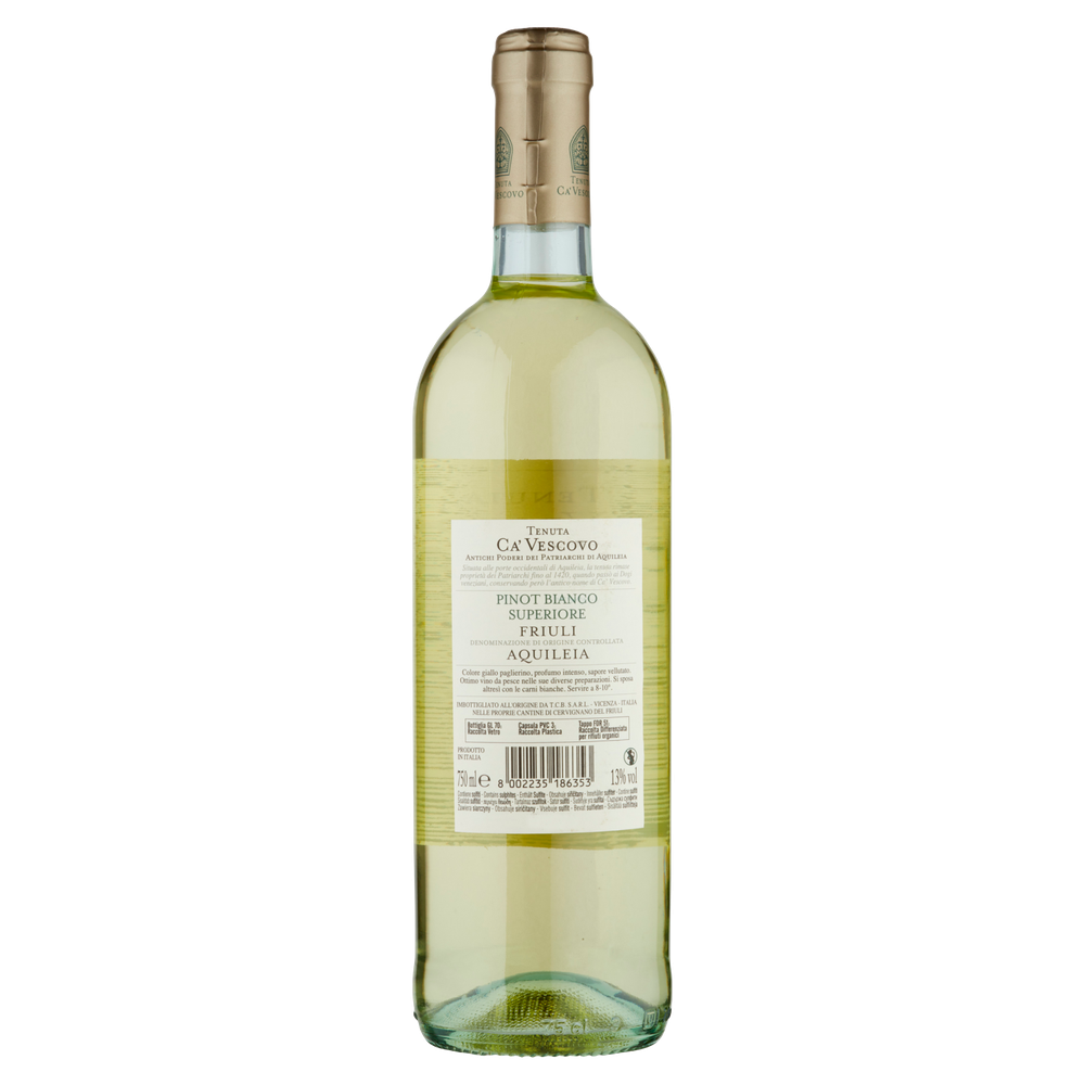 Pinot Bianco Tenuta Ca Vescovo Friuli Aquileia Doc Superiore - Foto 3